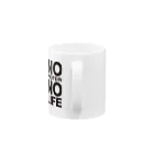 enjoy protein！プロテインを楽しもうのNO PROTEIN NO LIFE Mug :handle