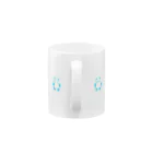 SIRO%(しろぱーせんと)のくるりんぱんだMUG（Blue） Mug :handle