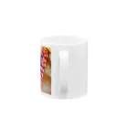 ikemonmonのカラフルビスマス Mug :handle