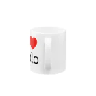 0.00%VEGAN SHOPのI LOVE HOLO（非公式） Mug :handle