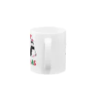 LittleLoroのUGLY ADELIE CHIRISTMAS 0586 アデリーペンギン サンタ帽子 横並び Mug :handle