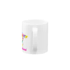 AtelierBoopのミニチュアダックス　フラワーパーティ Mug :handle