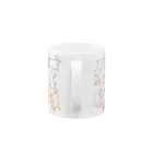 ねこのパンまつりのへそ天#1(線画） Mug :handle