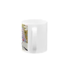 kerokoro雑貨店のシマエナガのメリークリスマス Mug :handle