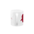 変態淑女のお茶会 WEB SHOPの紳士淑女のお茶会マグカップ(RED) Mug :handle
