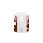 オダミヨのうさうさがっきマグカップ ピンク Mug :handle