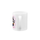 ヤママユ(ヤママユ・ペンギイナ)のうさぺん。(ハートフレーム) Mug :handle