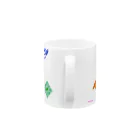 beglupaのべぐるぱマグカップ（るぱ作成デザイン） Mug :handle