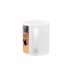 toru_utsunomiyaのラッキーとテン君 Mug :handle