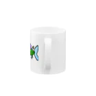 motchie's Shopのグリーンネオンくん Mug :handle