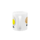 LalaHangeulの卵 生卵 半熟 完熟⁉︎　韓国語デザイン Mug :handle