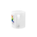 ドット絵ぐんまのドット絵ぐんま24 レインボー Mug :handle