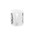 筆ペン画家 原良輔の着ぐるみくんの行進 Mug :handle