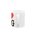 I LOVE SHOPのI LOVE DOG-アイラブドッグ- Mug :handle