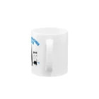 CATLESのCATLES NAMINORI NEKO 波乗り猫（青文字） Mug :handle