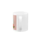 内海　憂　女の子と優しい動物さん達の癒しの羊さんと女の子 Mug :handle