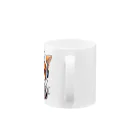 Vasetti_pressのパーカーを着ているネコちゃん Mug :handle