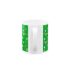 🐸かえるさんと仲間たち🐸のかえるさんのクリスマス（緑） Mug :handle