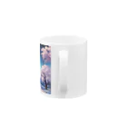 yuyuの夜の桜公園 Mug :handle