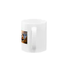 隣の越後屋の威嚇したのに可愛い子猫 Mug :handle