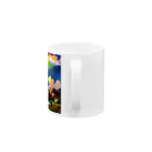 TOY PAPA SHOP の“Rainbow-colored Mount Fuji: The Gateway to a Colorful Fantasy” Mug :handle