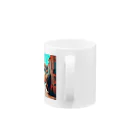 suzuri_tkの南仏の街並み、夏、明るく美しい、映画のような風景グッズ Mug :handle