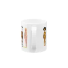 Quatre Illustrationのキャトル・ガール Mug :handle