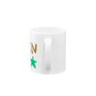 もんちゃんねる.のTEN🟢★LUCKYグリーンスターロゴ Mug :handle