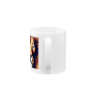 DJシャークのドット絵ライオン Mug :handle