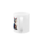 どどめの3D猫 Mug :handle