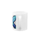 hamusutaroのハチドリピクセルアート Mug :handle