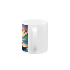 jimeryのサーフィンドッグ1 Mug :handle