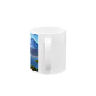 Tuki7の富士山と湖 Mug :handle