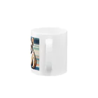 koba777のドット絵フレンチブルドッグ Mug :handle