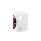 RetrowaveFlowerのRetrowaveFlower-睡蓮- Mug :handle