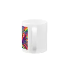 PSYCHEDELIC ARTのPSYCHEDELICトマト Mug :handle