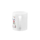 DECORのほっこり秋にゃんこ　花束ver. Mug :handle