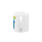 LONESOME TYPE ススのビション・フリーゼは今ここにいる（青色） Mug :handle