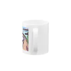 はまみるの軽快で洗練されたモダン鉄道 Mug :handle