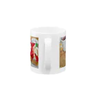 Mutsumi T shopのStrawberry waffle  Mug :handle