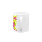 Ａ’ｚｗｏｒｋＳのRAKUGAKIXBONE PNKonYEL NEON Mug :handle