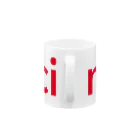 merciのmerci red logo "limited" Mug :handle