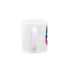 MK's SOLUTIONのカラフルなおおかみ Mug :handle