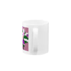 noaru633のドット絵のクレマチス Mug :handle