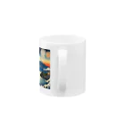 日本の風景 COOL JAPANの日本の風景、夏の風物詩、花火　Japan in summer、HANABI Mug :handle