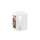 日本の風景 COOL JAPANの日本の風景、桜咲くお城　 Mug :handle