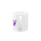 まねきねこのバイオレット　キャット Mug :handle