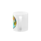 aloha_world_in_circleのjapan mount Fuji rainbow Mug :handle