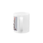 yoiyononakaの虎縞白猫04 Mug :handle