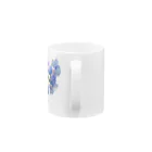 AQUAMETAVERSEのブルーパプルの色のスイトピー　なでしこ1478 Mug :handle